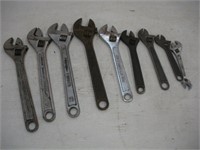 Adjustable Wrenchs 6-8-m 10 and 12 size
