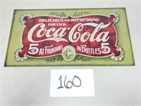 Coca-Cola Metal Sign - "Delicious and Refreshing"