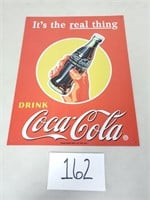 Coca-Cola Metal Sign - "It's the Real Thing"