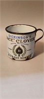 Timothy Clover Seed Enamel Advertising Cup