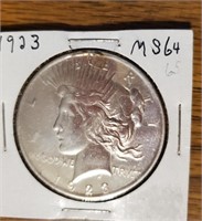 1923 Peace Silver Dollar, MS64