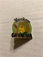 Hockey Grandma Pin