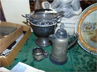 (3) Very Neat Silver plate pieces