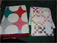 (2) Antique Hand Stitched Baby Quilts