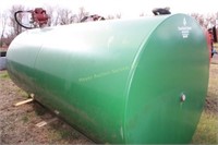 Green 2000 Gallon Fuel Tank w/pump, hose & nozzle