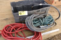 Air hose, extension cord, etc in case