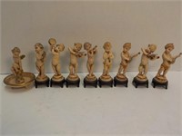 Italian musical putti Figurines