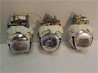 Thomas Kinkade Sleigh  bell ornaments