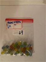 Bag of Cat Eye Marbles NO Shooters