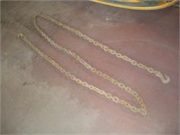 15 Ft Tow Chain w/2 Hook Link 2 x 1.5 R#152