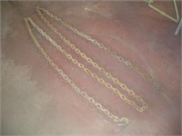 20 Ft Tow Chain w/ Hook Link Size 2 x 1.5 R# 156