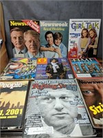 Lot of 9 Vintage Pop Culture/News Magazines