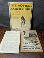 Lot of 3 Vintage Booklets (Railway/Earth Day/Wood)