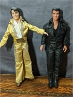Lot of 2 Elvis Presley Figures.  Approx 11.5" Tall