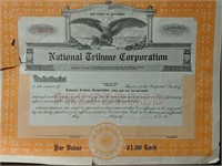 National Tribune Corporation Preferred Stock Cert