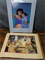 Pair of Disney Commemoritive Lithographs