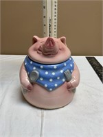 Piggy cookie jar