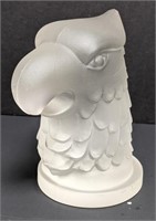 4.5" art deco frosted eagle head, Lalique?