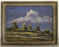 Signed Landscape Oil/Canvas Painting, frame