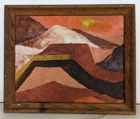 Abstract "Desert Platt's" Oil Painting by Jim