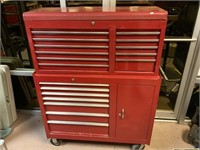 Unbranded red rolling toolbox