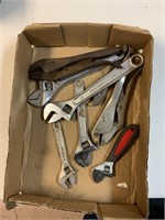 Collection of adjustable wrenches