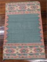 South Western 3-Color Woven Rug, 66x43"