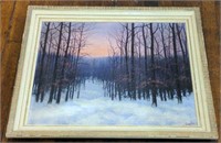 Framed oil on canvas Ken Torno untitled woods at