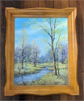 Frames oil on canvas Anita Hoehne Spring Creek