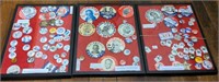 Display boxes of political pins with Goldwater