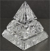 Glass Paperweight Pyramid 3.5"