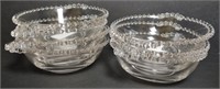 Glass Bowls Candlewick Double Handle 6.75"