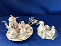 3- CHILDS TEA SETS, HUMMEL ONE FOR HER HOUSE IN