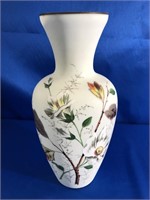 BEAUTIFULLY HAND PAINTED 11 INCH VASE.  TRULY A