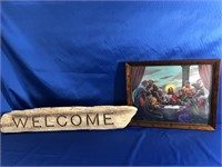 26 INCH WELCOME SIGN & A 3-D BOARD OF DIRECTORS
