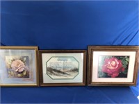 NICE FRAMED PIECES. MIDDLE PICTURE IS 15x12