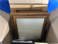 ANOTHER BOX OF PICTURE FRAMES. VARIOUS SIZES AND
