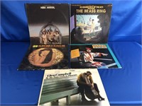 5- VINYL  ALBUMS. COVERS ARE IN GOOD CONDITION A