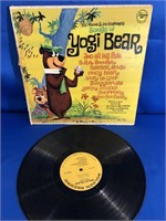 SONGS OF YOGI BEAR RECORD. COVER AND VINYL ARE