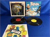 SESAME STREET BOOK AND RECORD AND 4 EXCITING