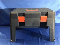 16X10X13 INCH STEP STOOL WITH BUILT IN TOOLBOX