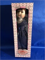 NIB 15 INCH PORCELAIN DOLL. ROSE COLLECTION