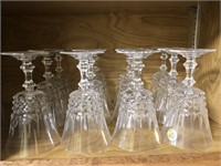12- CRYSTAL WINE GLASSES FROM FRANCE.  AWESOME