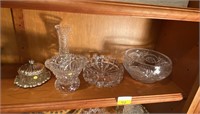 ASSORTED ETCHED GLASS