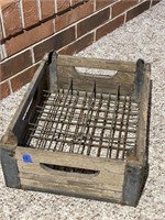 Vintage Wooden Milk Crate