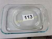 2 GLASS BAKING DISHES