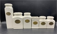6 THL Kitchen Canisters