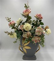 Artificial Flowers in Trophy Vase