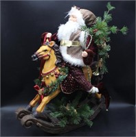 Large Santa on Rocking Horse