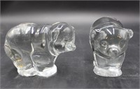 Solid Glass Bears
